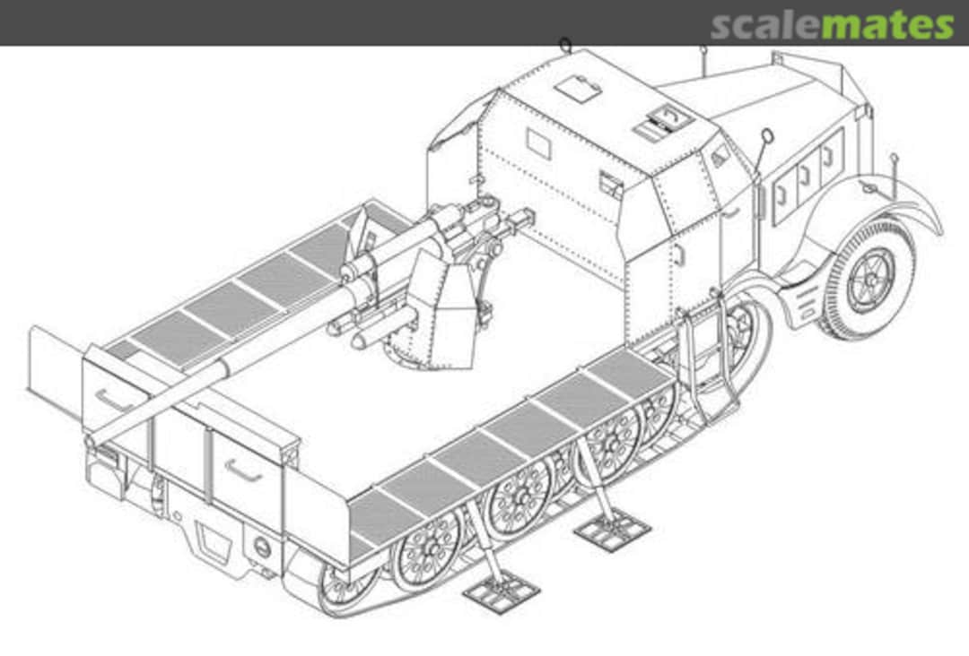 Boxart Sd.kfz 9 FAMO Flak 8,8 cm 2003 CMK