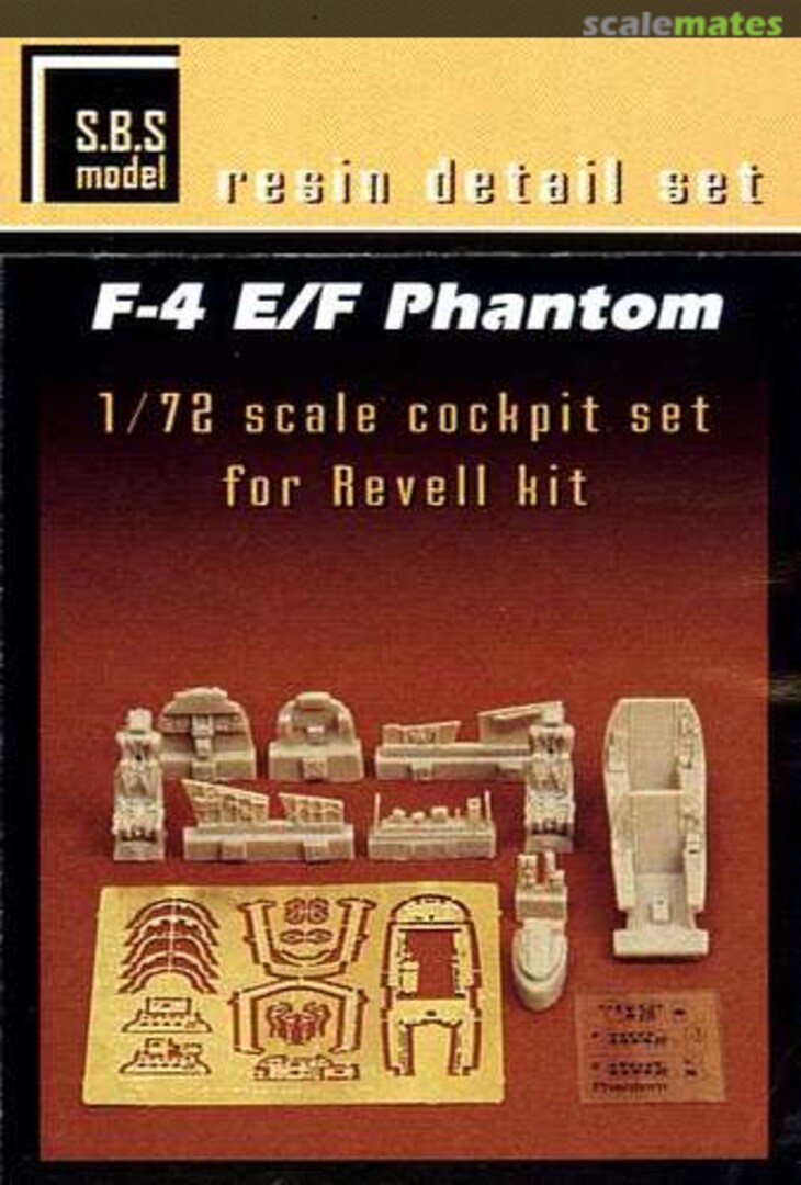 Boxart F-4 E/F Phantom - Cockpit Set 72004 SBS Model