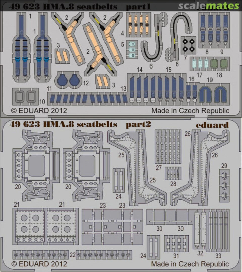 Boxart Lynx HMA.8 seatbelts 49623 Eduard