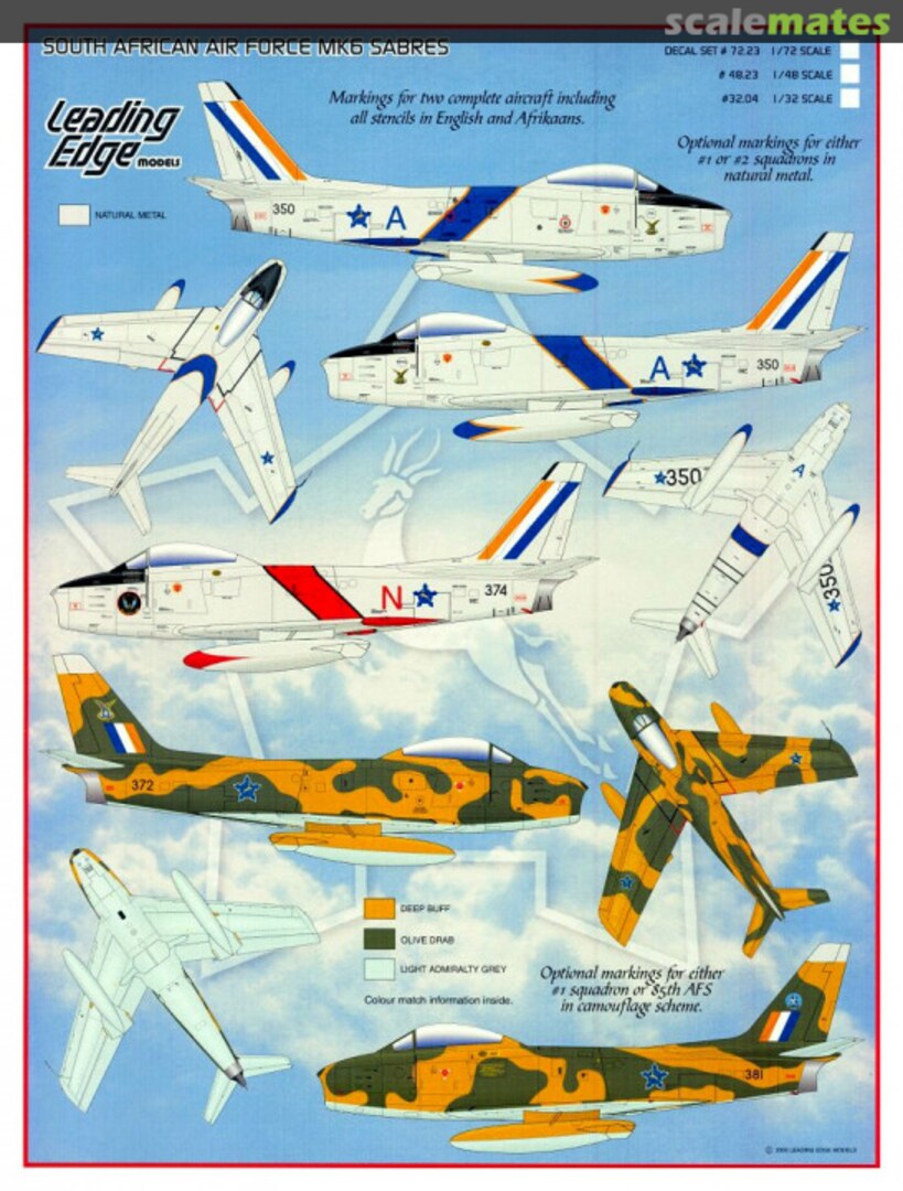 Boxart South African Air Force Mk.6 Sabres 48.23 Leading Edge