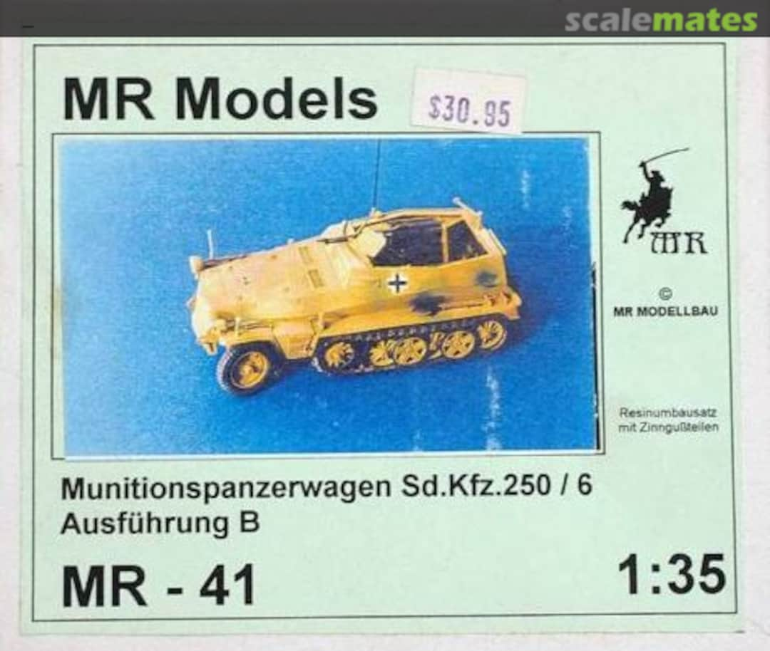 Boxart Munitionspanzerwagen Sd.Kfz.250/6 Ausfuhrung B MR-41 MR Modellbau