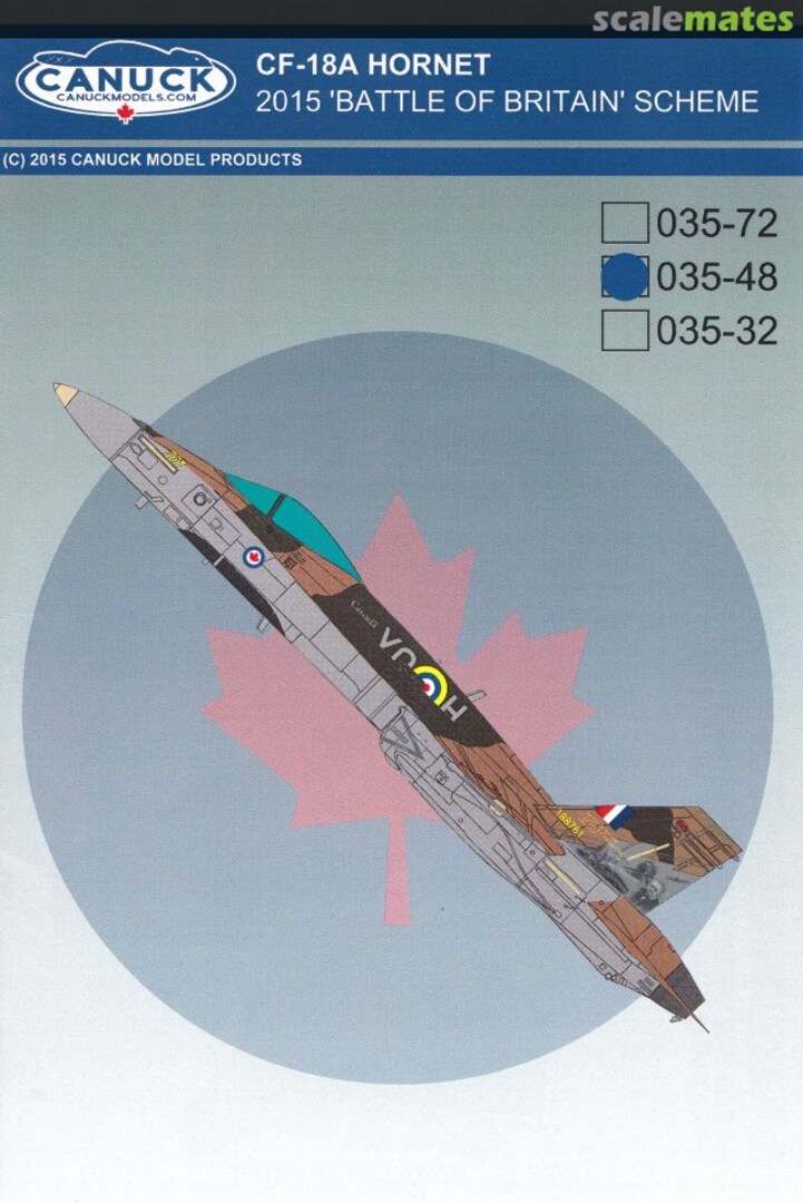 Contents CF-18A Hornet 035-32 Canuck Model Products