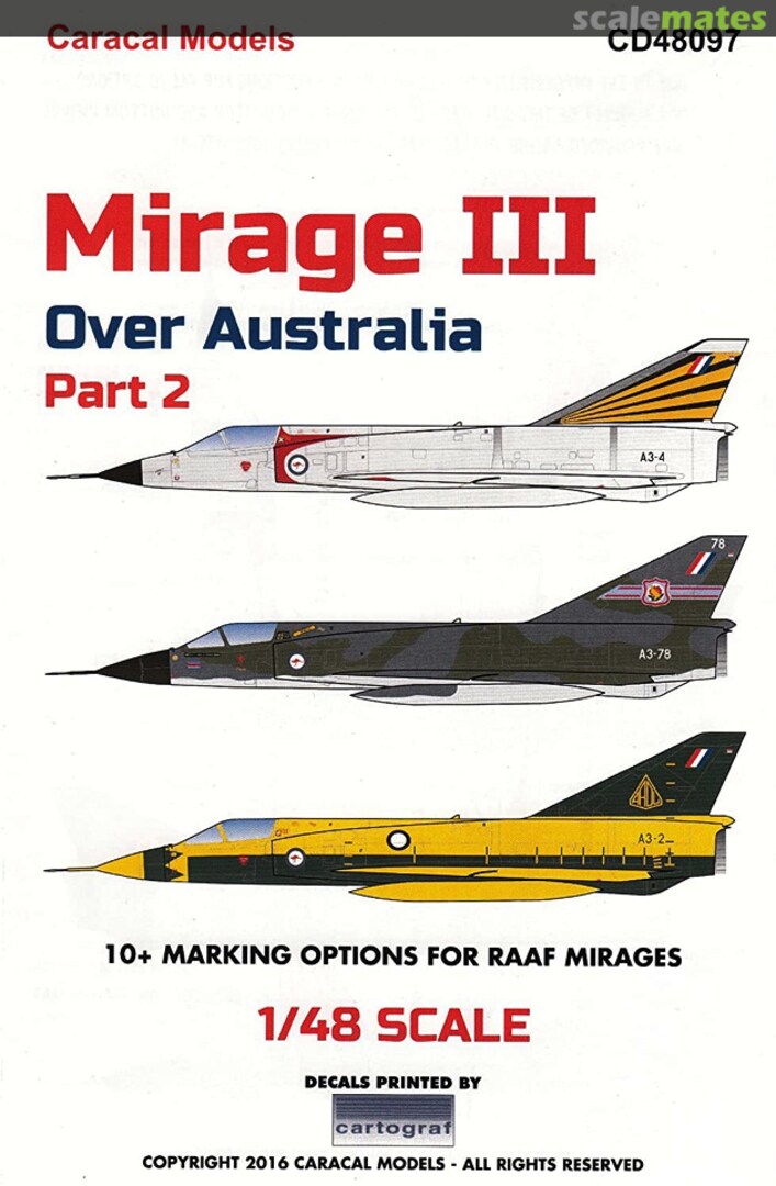 Boxart Mirage III Over Australia Part 2 CD48097 Caracal Models