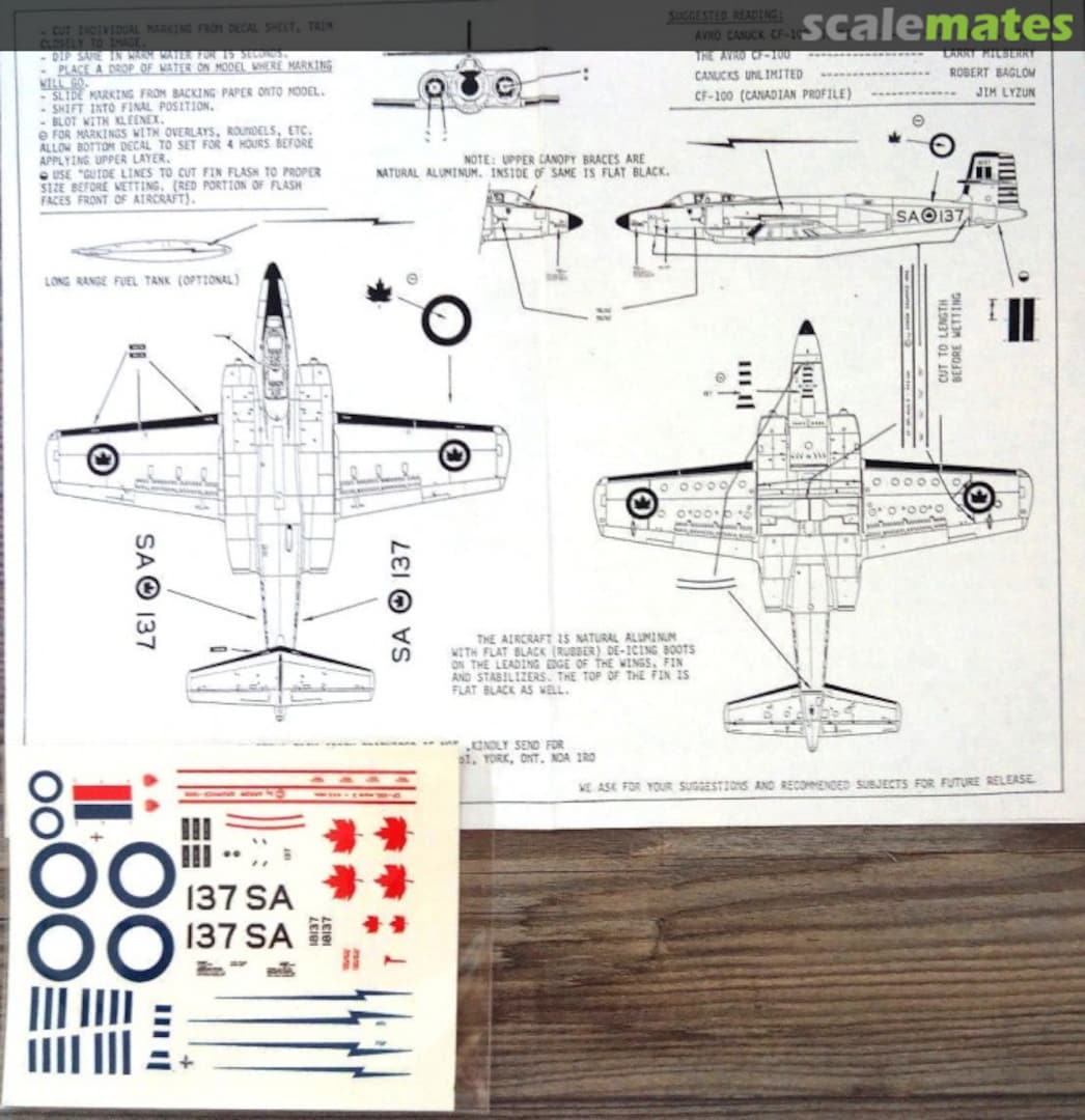 Boxart Avro CF-100 Canuck Mk 3 C-01-72 Arrow Graphics