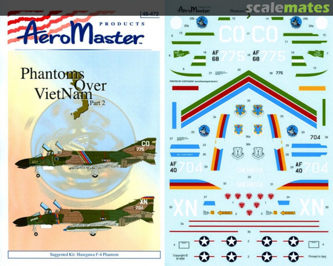 Boxart Phantoms Over Vietnam 48-472 AeroMaster