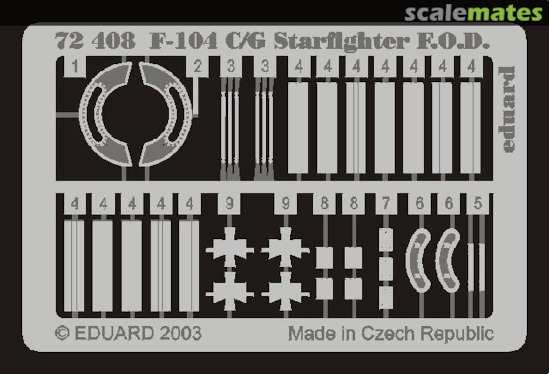 Boxart F-104C/G F.O.D. 72408 Eduard