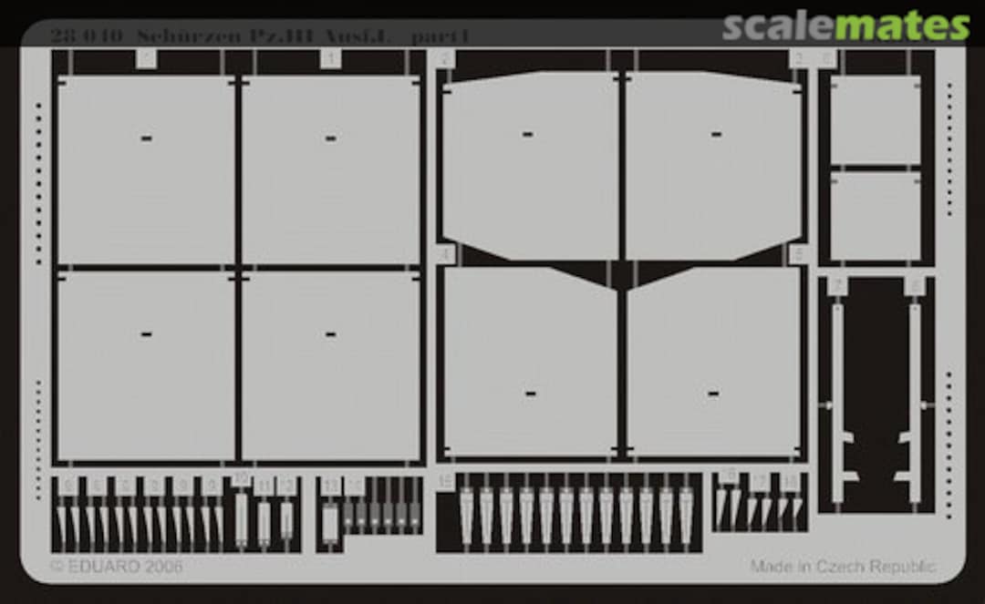 Boxart Schurzen Pz.III Ausf.L 28040 Eduard