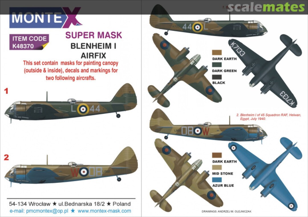 Boxart Blenheim Mk.I (RAF) K48370 Montex