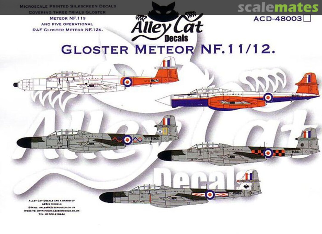 Boxart Gloster Meteor NF.11/12 ACD-48003 Alley Cat