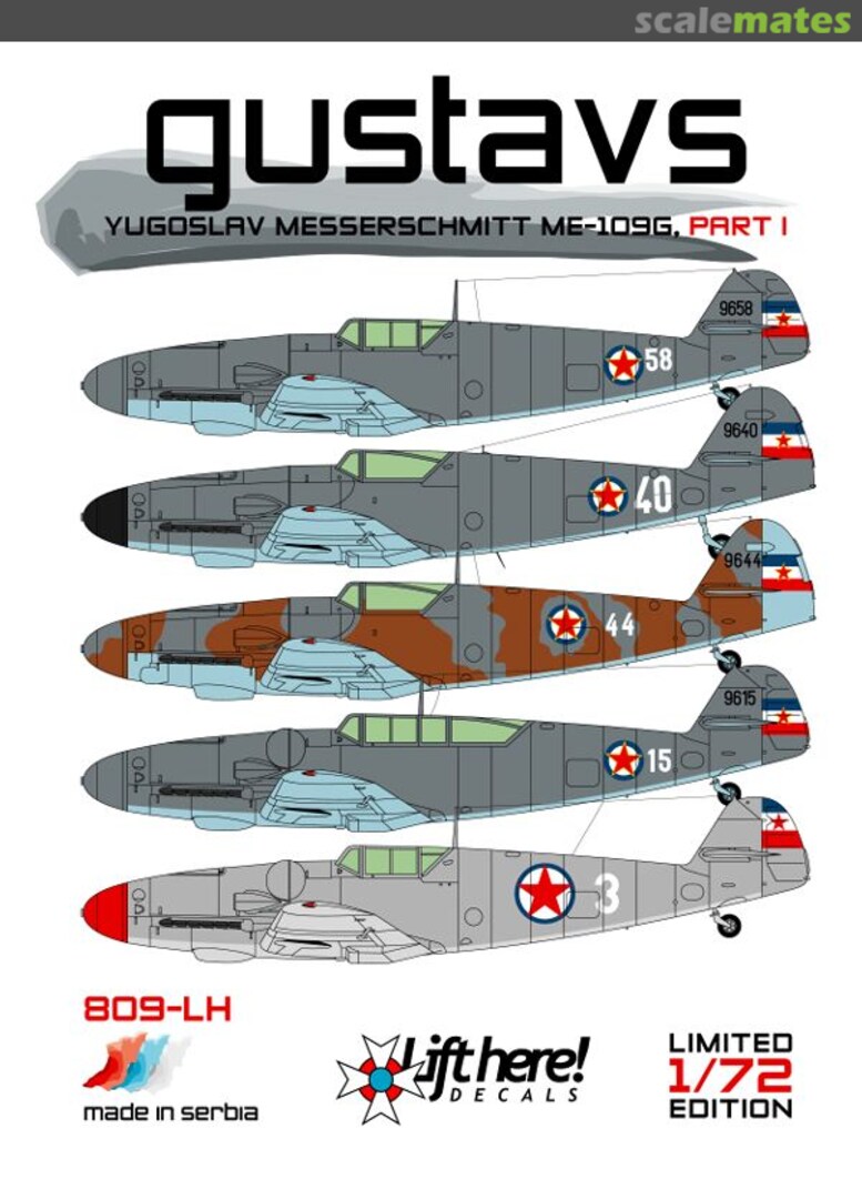 Boxart Gustavs 809-LH Lift Here Decals