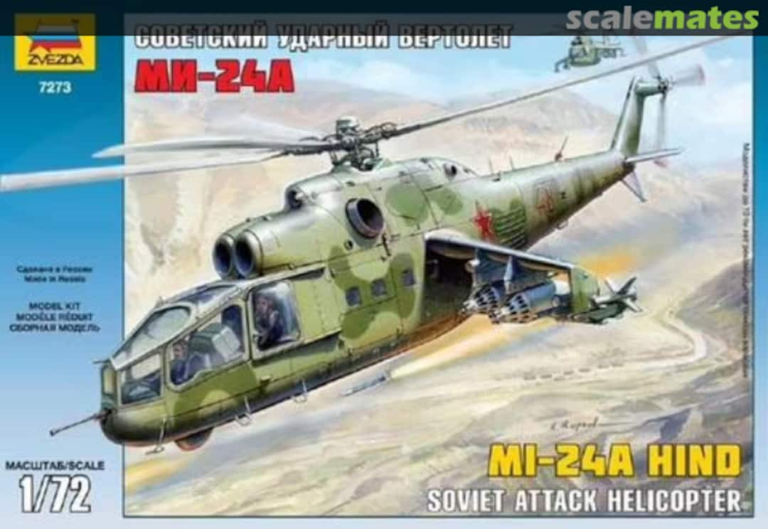 Boxart Mi-24A Hind 7273 Zvezda