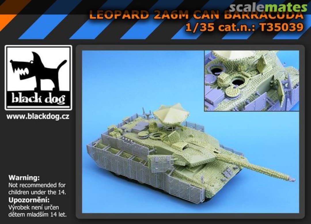 Boxart Barracuda Camouflage Leopard 2 A6M CAN T35039 Black Dog