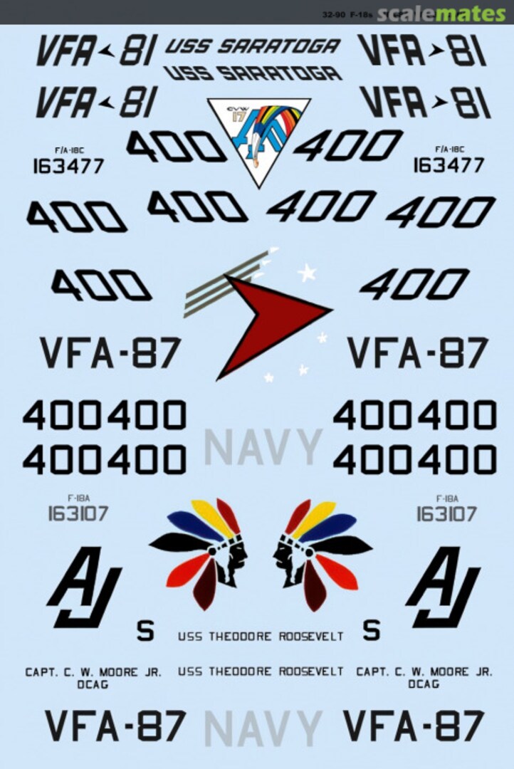 Boxart F-18s 32-0090 Microscale