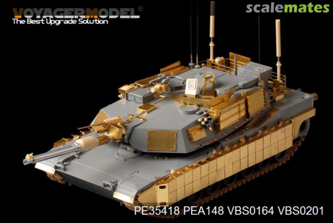 Boxart US M1A1 TUSK1 Abrams Basic Set PE35418 Voyager Model