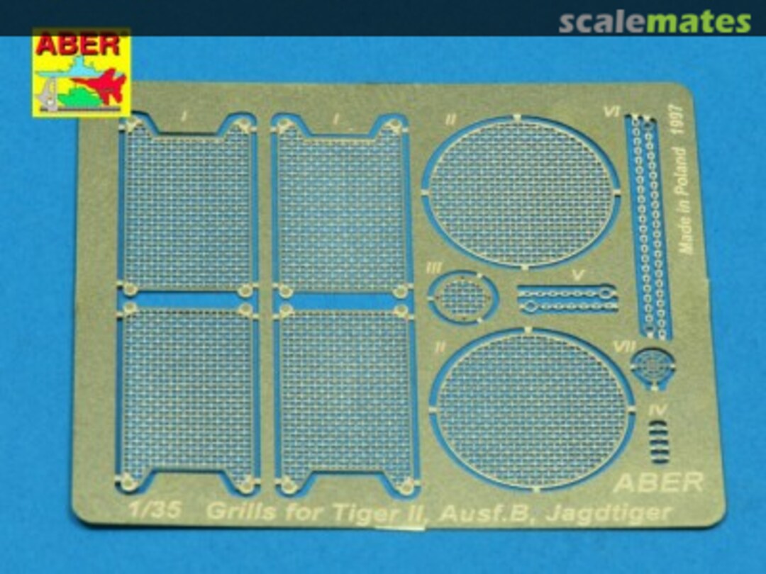 Contents Grilles for King Tiger / Jagdtiger 35G06 Aber