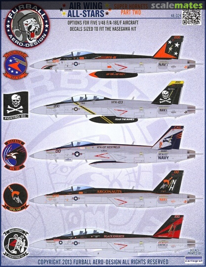 Boxart Air Wing All-Stars 48-024 Furball Aero-Design