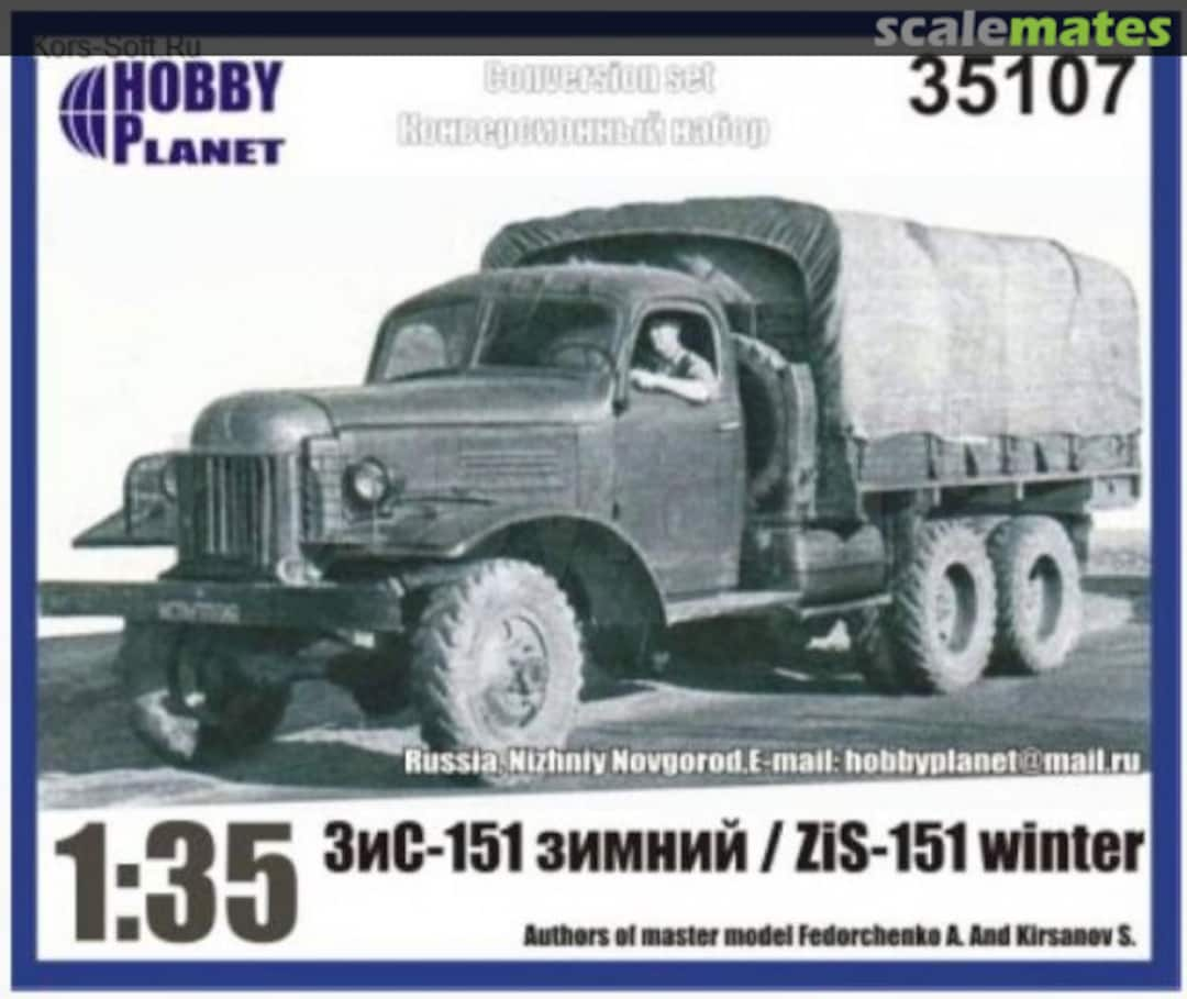 Boxart Soviet track "ZiS-151" winter w/ tent 35107 Hobby Planet