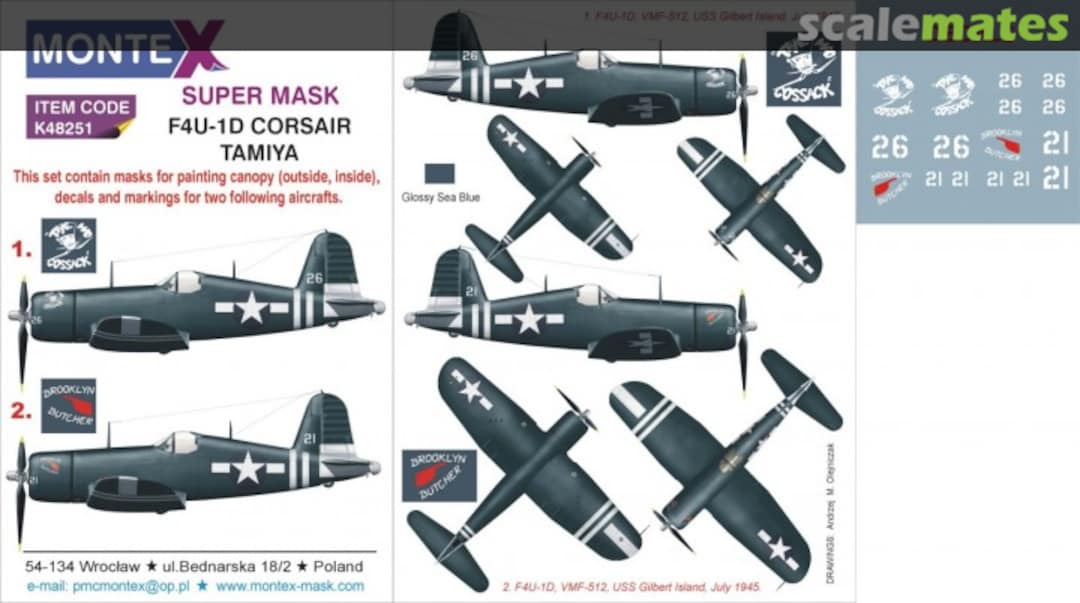 Boxart Vought F4U-1D Corsair K48251 Montex