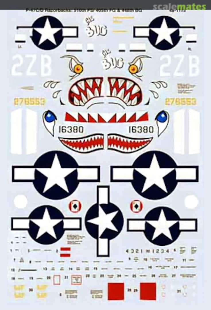 Boxart P-47D Razorback Thunderbolts 48-1115 SuperScale International