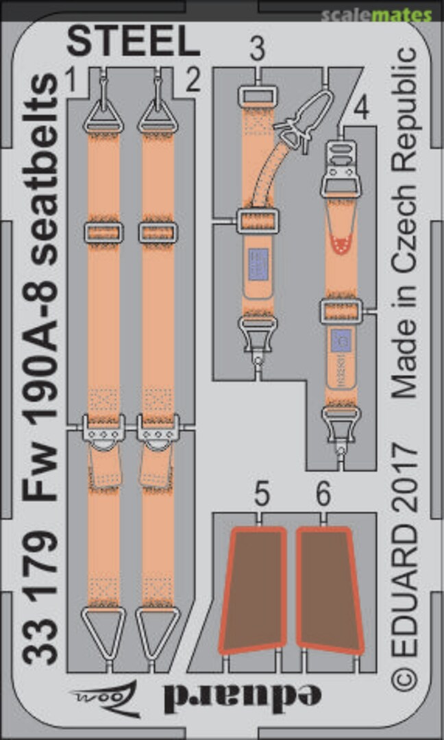 Boxart Fw 190A-8 seatbelts 33179 Eduard