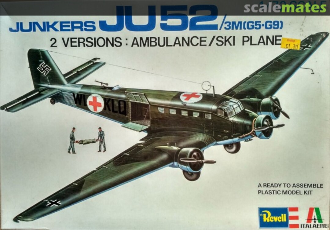 Boxart Junkers Ju 52/3m (G5-G9) H2018 Revell/Italaerei