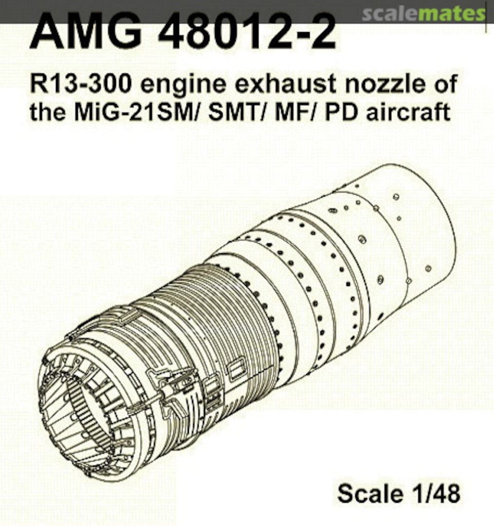 Boxart MiG-21SM / SMT / MF / PD exhaust nozzle 48012-2 Amigo Models