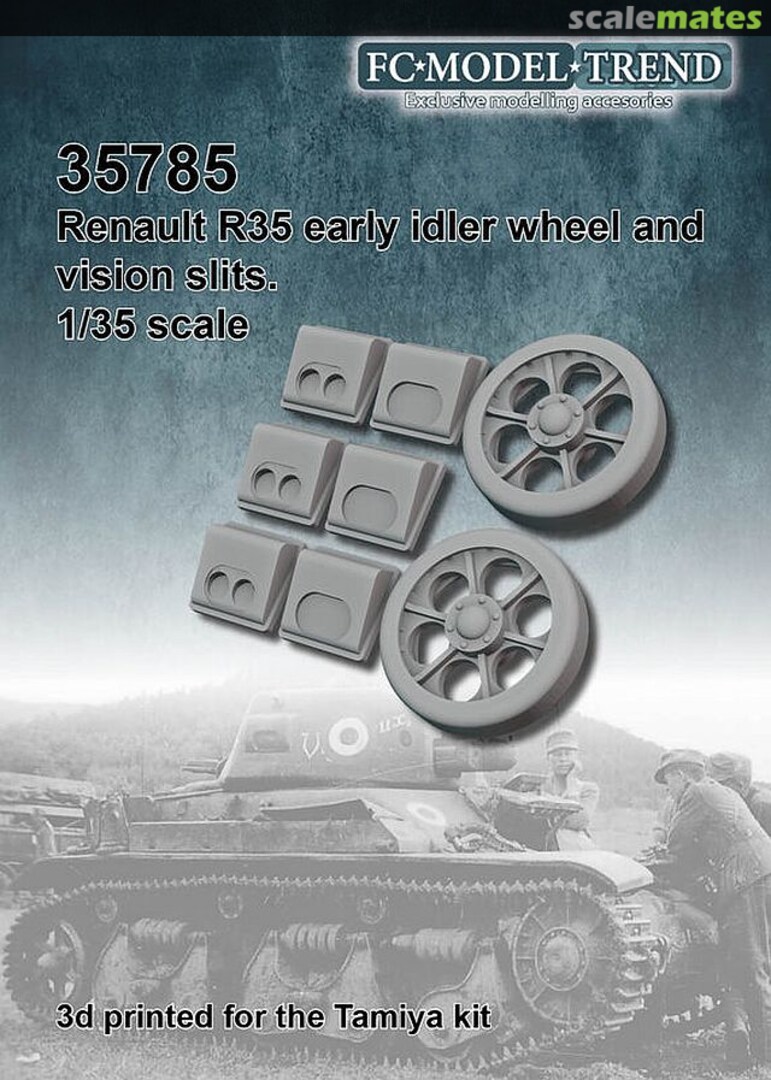 Boxart Renault R-35 early idler wheel and vision slits 35785 FC Model Trend