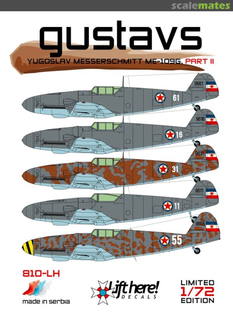 Boxart Gustavs 810-LH Lift Here Decals