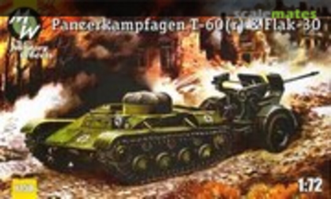 1:72 Panzerkampfwagen T-60(r) &amp; Flak-30 (Military Wheels 7258)