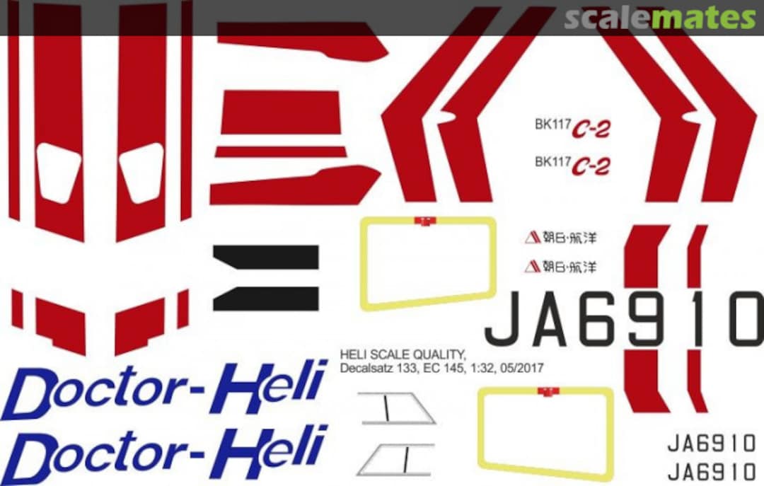 Boxart EC 145 - Doctor-Heli - JA6010 Decal 133 Heli Scale Quality