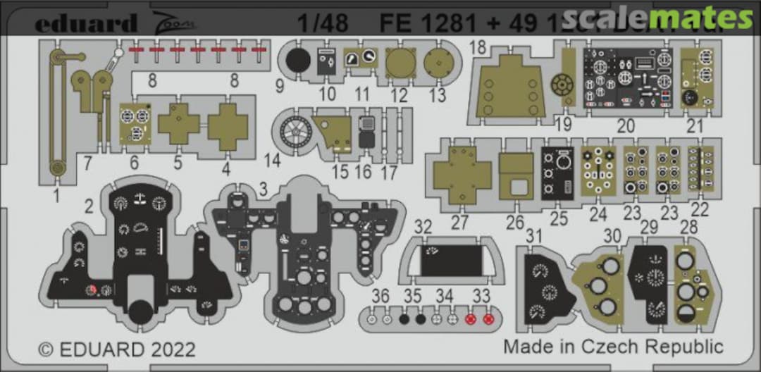 Boxart D3A1 Val detail set FE1281 Eduard