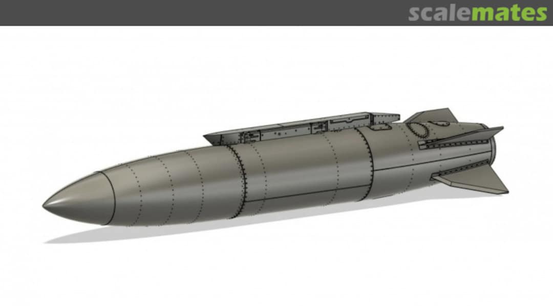 Boxart Saab JA 37 Viggen fuel tank with pylon WOL320904 Wolf 3D Resin Parts