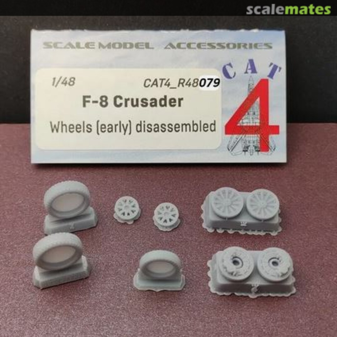 Boxart F-8 Crusader Wheels (early) disassembled R48079 CAT4