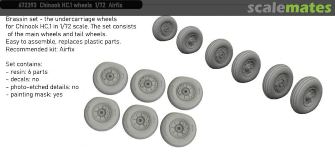 Boxart Chinook HC.1 Wheels AIRFIX 672393 Eduard