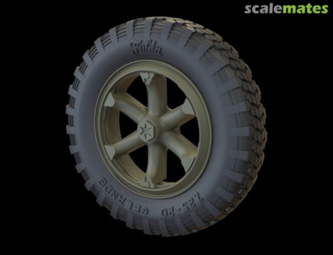 Boxart Road Wheels for Henschel 33 (Gelande Pattern) RE35-205 Panzer Art