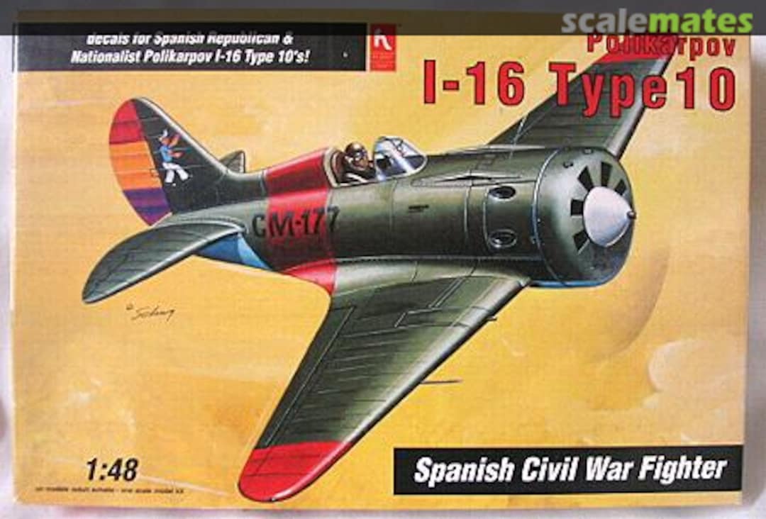 Boxart Polikarpov I-16 Type 10 HC1575 Hobbycraft