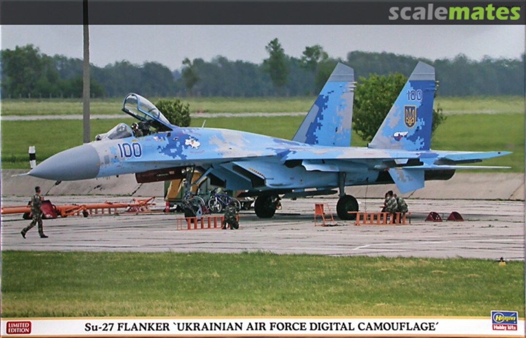 Boxart Su-27 Flanker `Ukrainian Air Force Digital Camouflage´ 02166 Hasegawa