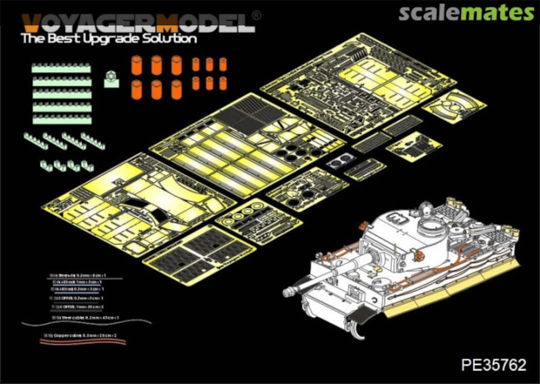 Boxart Tiger I Initial Production Afrika korp PE35762 Voyager Model