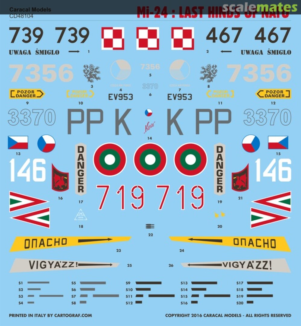 Contents Mi-24 CD48104 Caracal Models