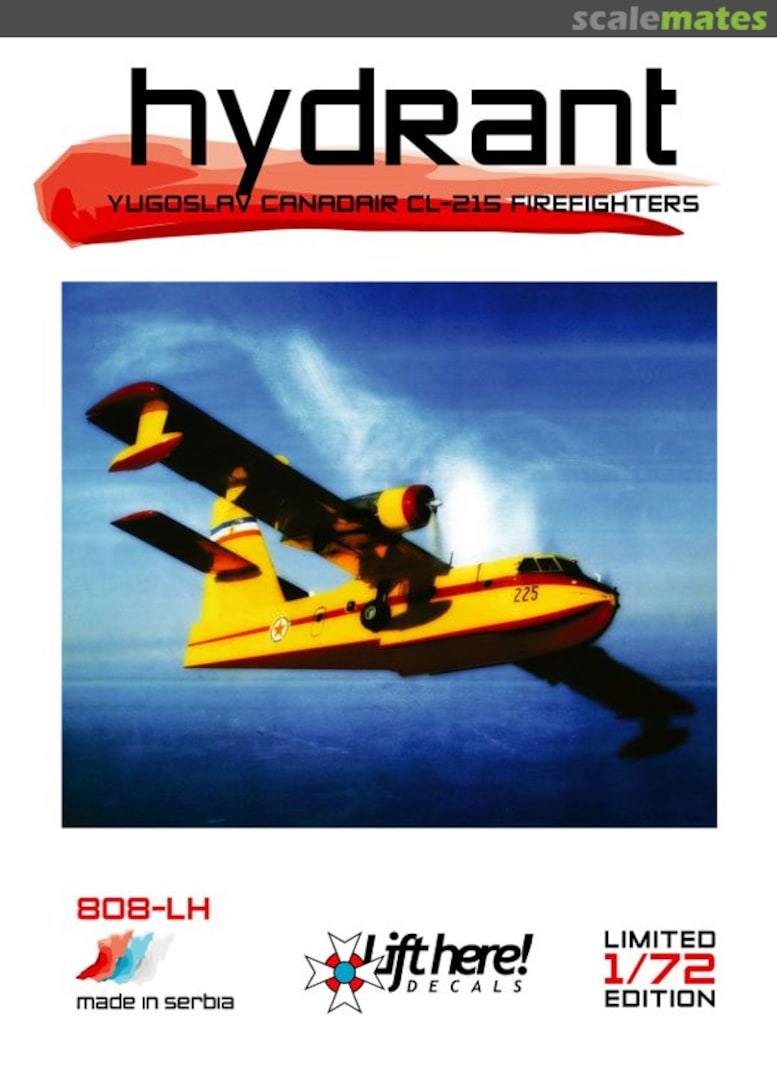 Boxart Hydrant 808-LH Lift Here Decals