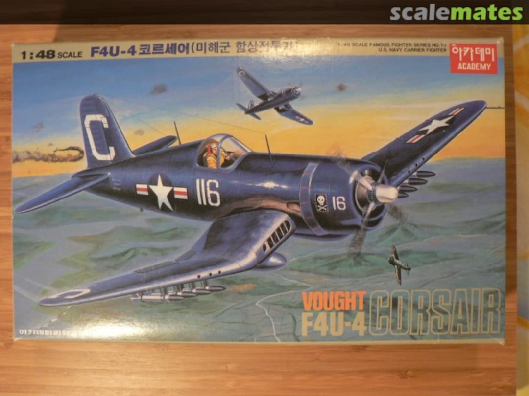 Boxart Vought F4U-4 Corsair F A047-1500 Academy