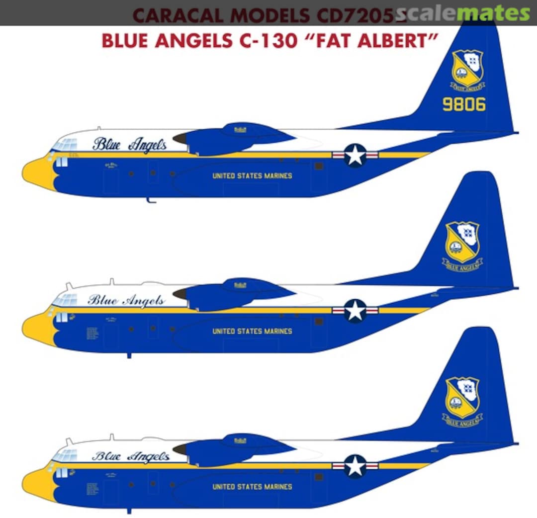 Boxart Blue Angels C-130 "Fat Albert" CD72052 Caracal Models