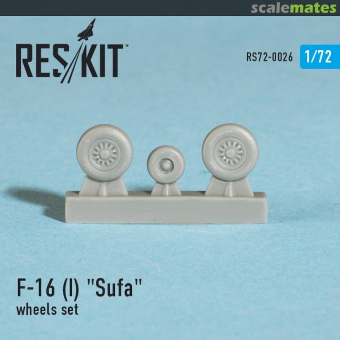 Boxart General Dynamics F-16 (I) "Sufa" wheels set RS72-0026 ResKit