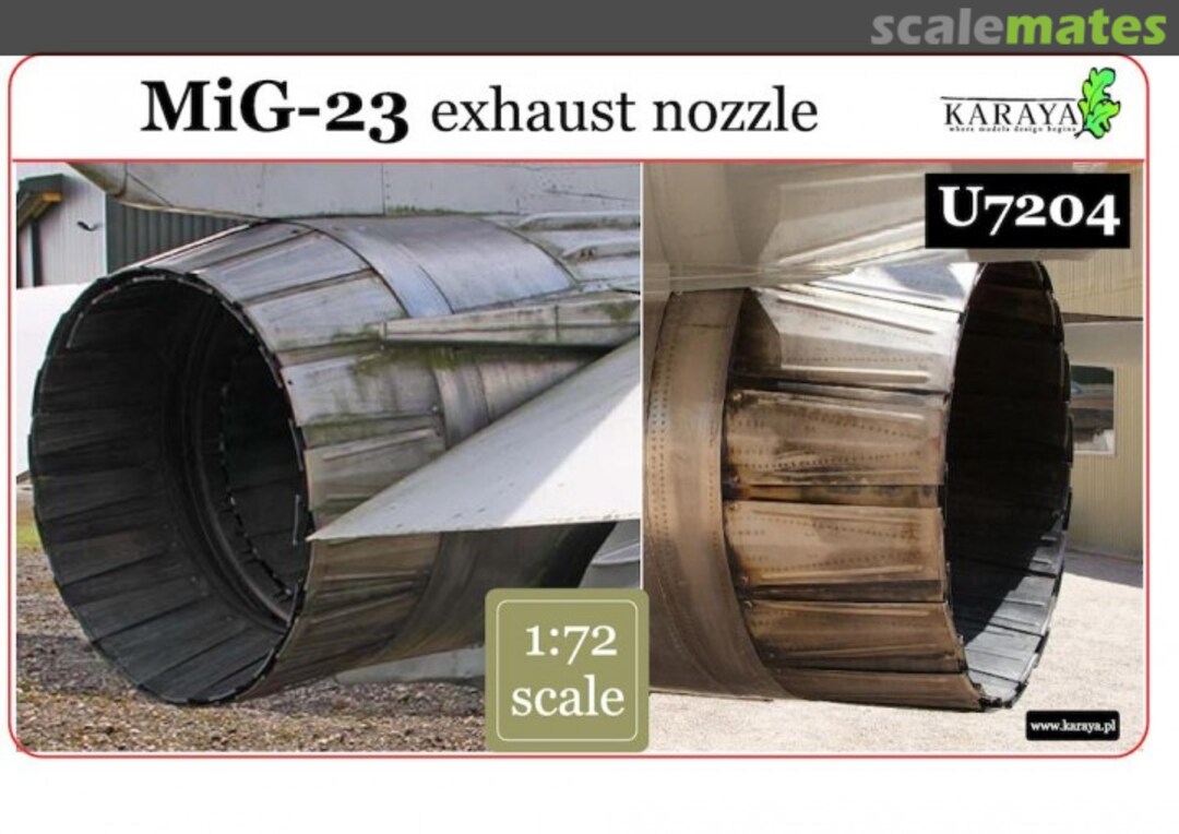 Boxart Mikoyan MiG-23 exhaust nozzle U7204 Karaya