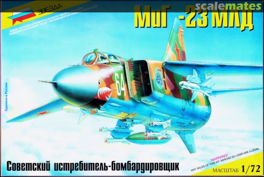 Boxart MiG-23MLD 7218 Zvezda