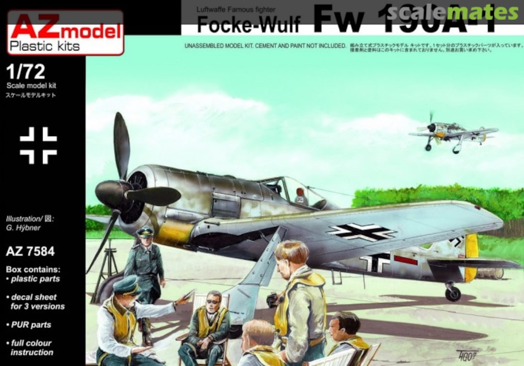 Boxart Focke-Wulf Fw 190A-1 AZ7584 AZmodel