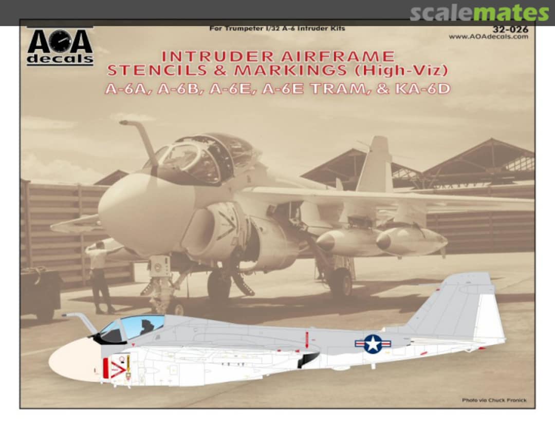 Boxart Intruder Airframe Stencils & Markings (High-Viz) 32-026 AOA decals