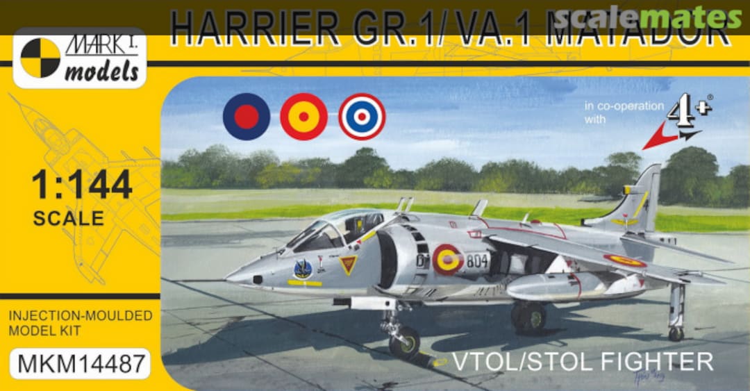 Boxart Harrier GR.1/VA.1 Matador VSTOL/STOL Fighter MKM14487 Mark I Models