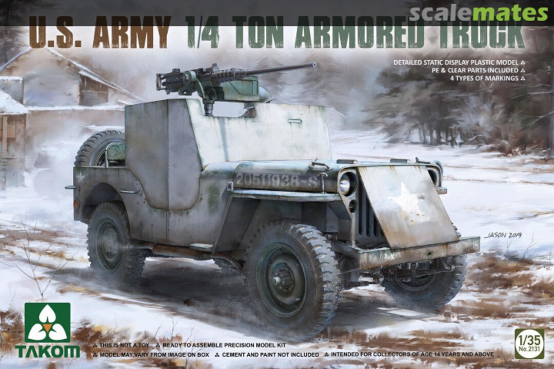 Boxart Army 1/4 Ton Armored Truck 2131 Takom