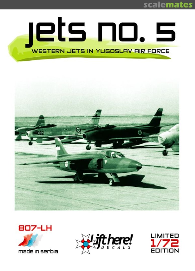 Boxart Jets No.5 807-LH Lift Here Decals